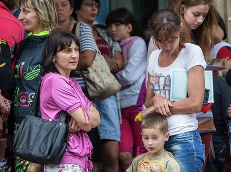 Украинские беженцы в России